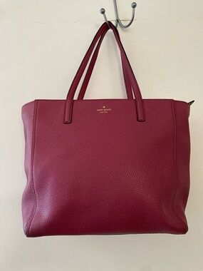 Kate Spade New York Pebbled Leather Tote Bag Pink